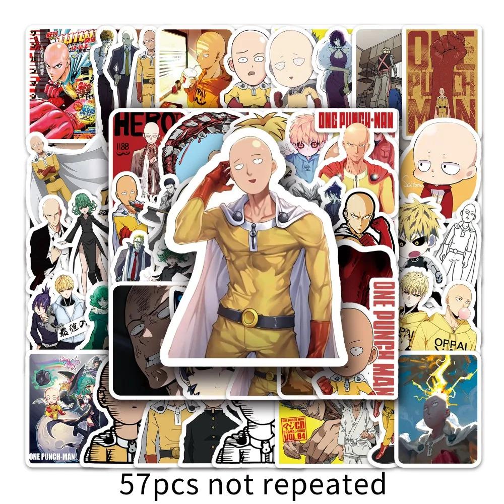 57 шт. Наклейки Аниме One Punch Man Японская Манга Мультфильм Сайтама Генос Рисунок Каракули Декор для Ноутбуков Чехлов