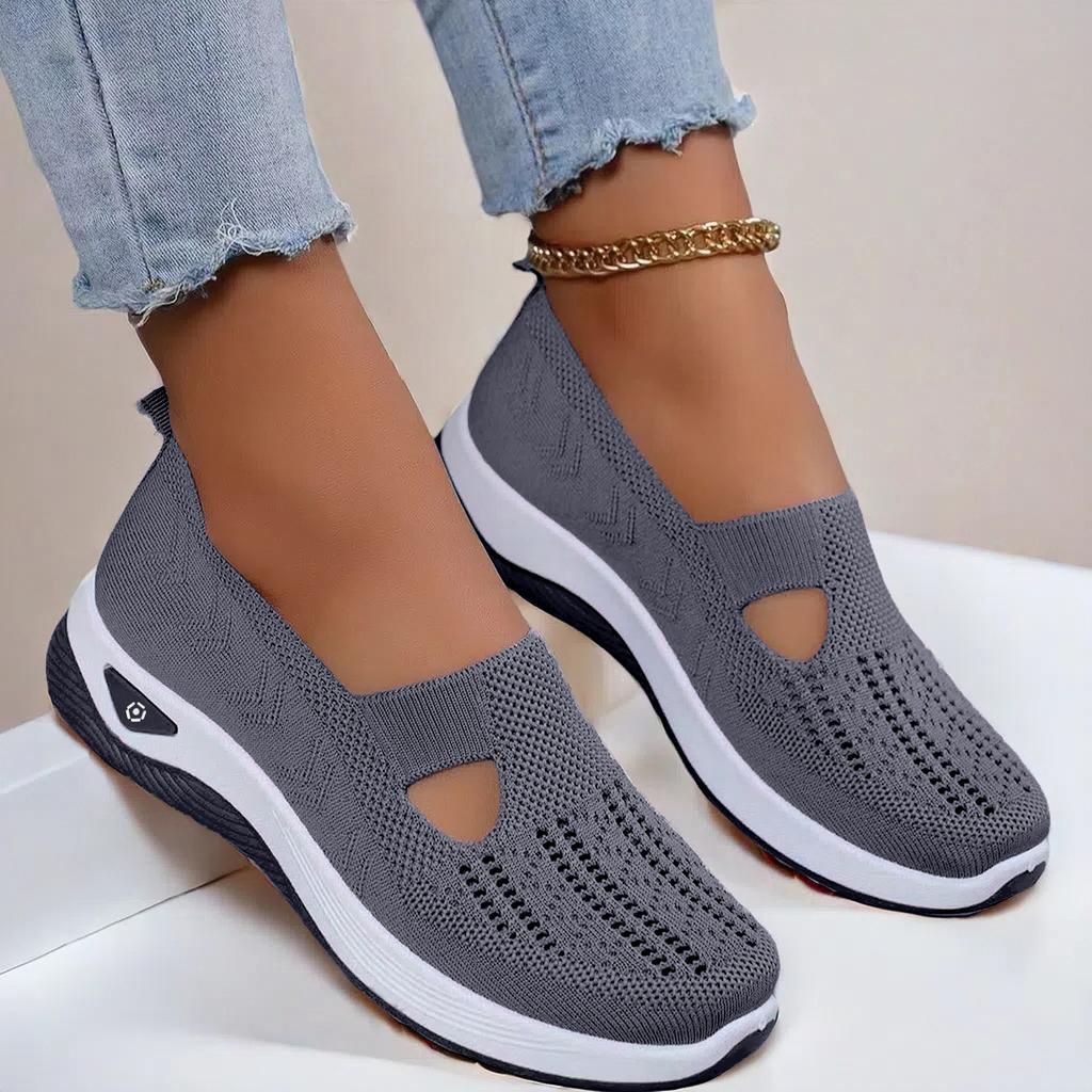 Fashion 2025Breathable Mesh Flats Shoes for Women Comfortable Slip On Casual Shoes Woman Lightweight Soft Bottom Loafers Plus Size 43