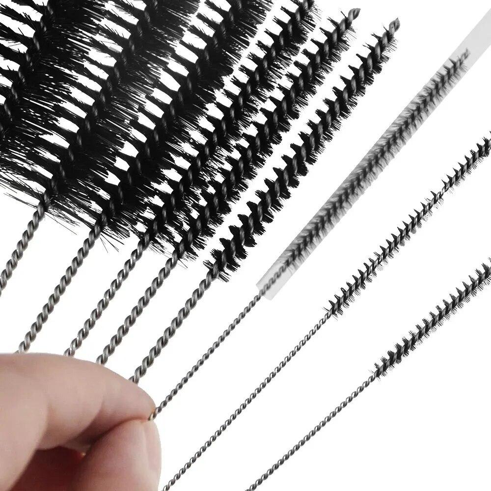 10pcs Nylon Tube Brushes Straw Collection for Drinking Straws Glasses Keyboards Jewelry Cleaning Eco-friendly Reusable Brushes Clean Tools