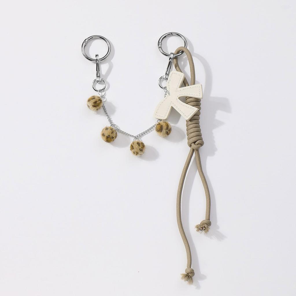 Милая цепочка для сумки с бантиком, эстетичные помпоны, кисточки, подвеска-шарм для сумки через плечо, рюкзака и кошелька для украшения