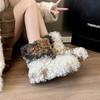 Женские мягкие эластичные с толстой подошвой увеличивающие рост зимние теплые противохолодные утепленные снегоступы нескользящие износостойкие для активного отдыха и спорта плюшевые хлопковые ботинки