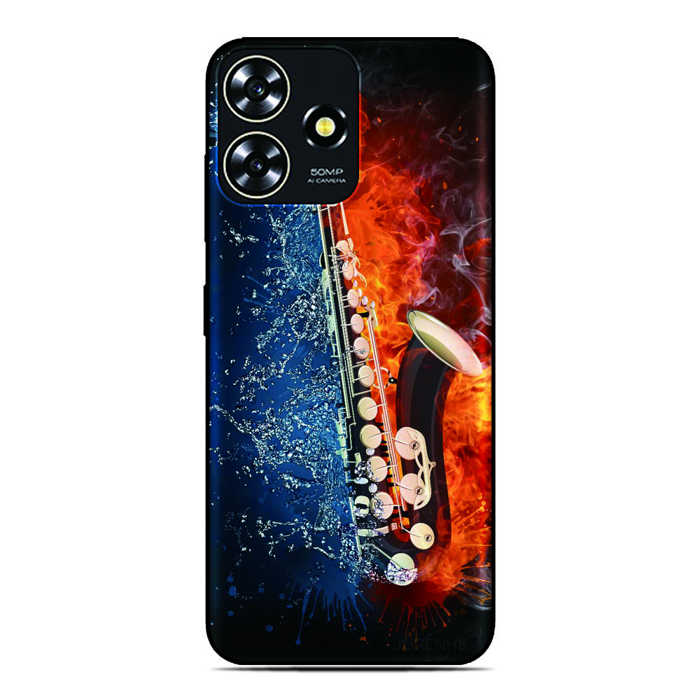 Flame Musica Phone Case For Blackview Wave 9C 8C 6C Shark 9 Color 8 Oscal C80 C70 C60 C30 C20 Pro Flat 2 1C 2C Tiger 13 12 Cover