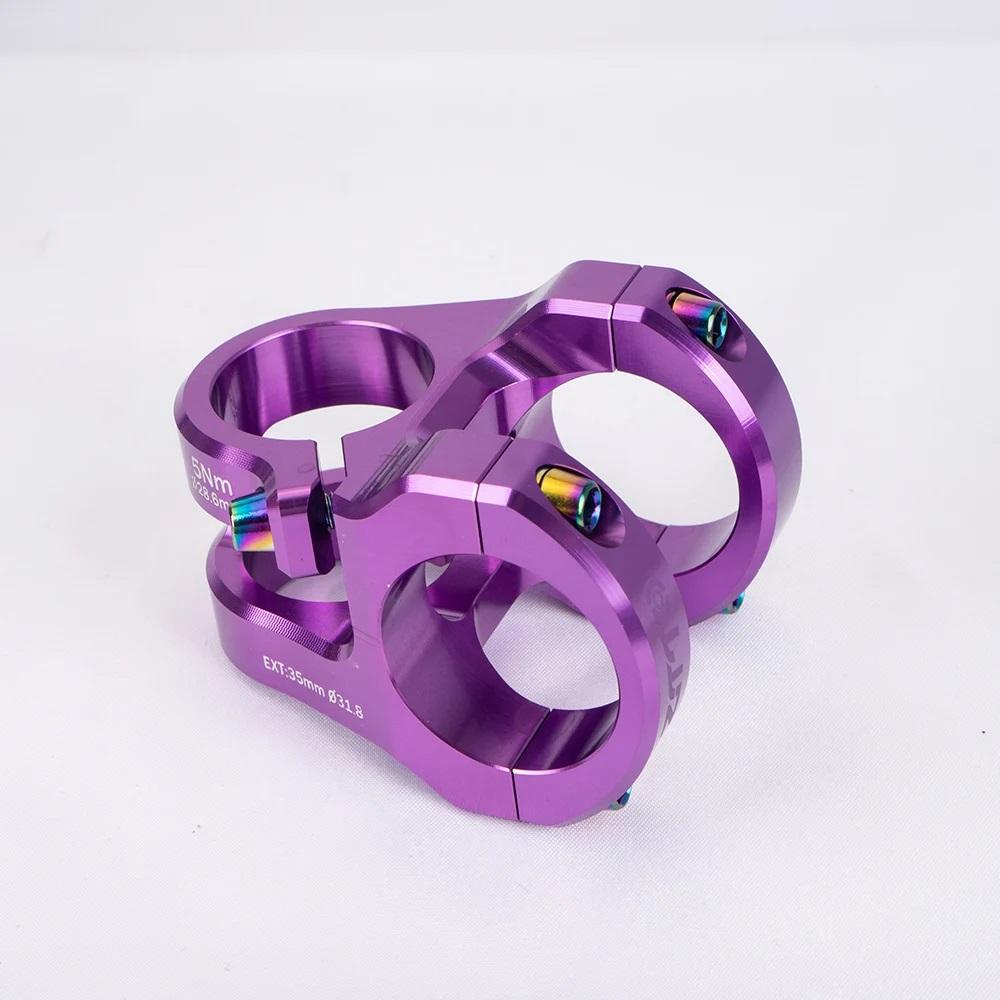 ZTTO MTB 35mm Stem Bicycle Forged Aluminum Alloy Stem High Strength 0 Degree Durable Side Lock for 28.6mm fork 31.8mm Handlebar