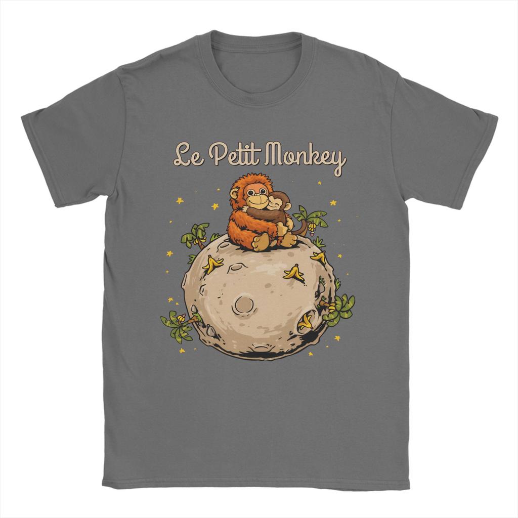 Cartoon Punch Monkey and OranMama T Shirt Unisex Women Pure Cotton Casual TShirts Tee Shirt Short Sleeve Tops Plus Size