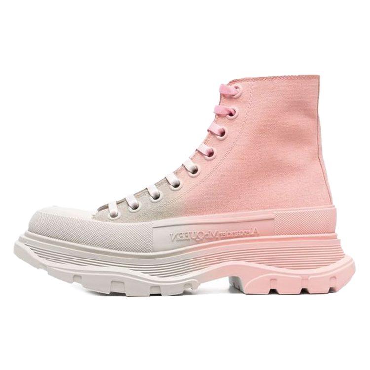 Alexander Mcqueen Кроссовки на высокой подошве 'Двухцветные розовые' Женские 685697W4MVS1807