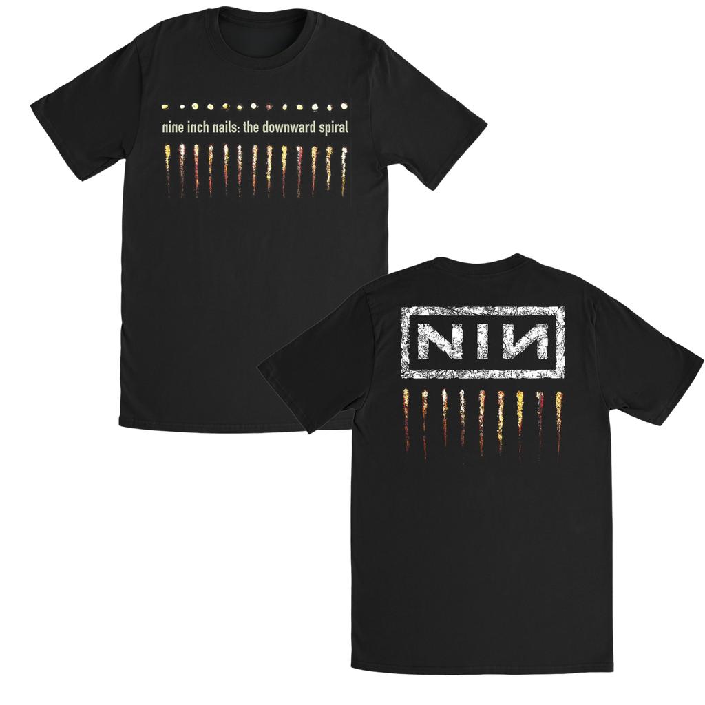 Nine Inch Nails Винтажная Унисекс Футболка Унисекс Круглый Вырез 100% Хлопок Короткий Рукав Y2k Оверсайз Популярная Мода Летняя Футболка Подарки для Фанатов