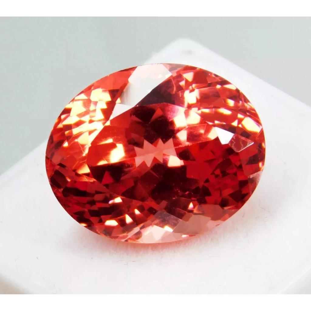 Oval Cut Natural Padparadscha Sapphire Ceylon 20-21 Ct Beautiful Gemstone