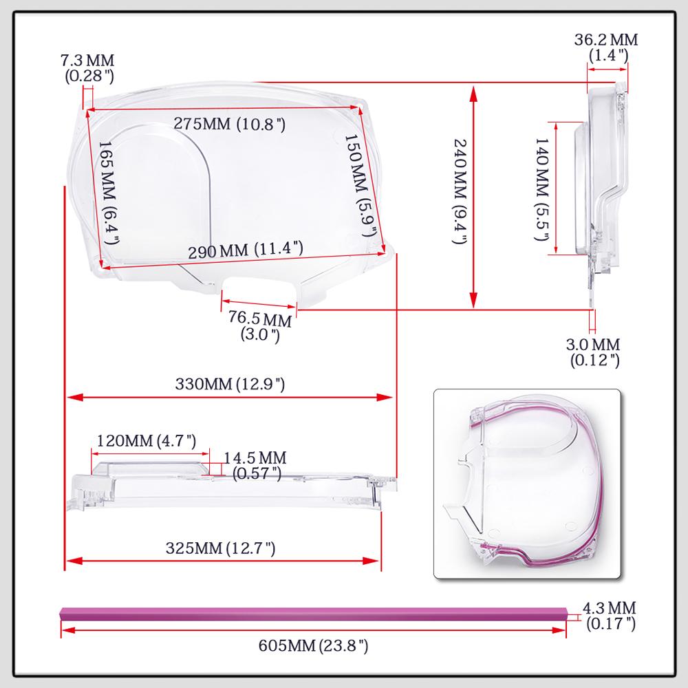 Clear Cam Gear Pulley Timing Belt Cover For 05-07 Mitsubishi Lancer Evolution 9 EVO IX 4G63t CT9A CT9W Polycarbonate