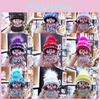 Уникальный брелок Monchhichi Вязаная шапка Меховой кулон Украшен сверкающими кристаллами