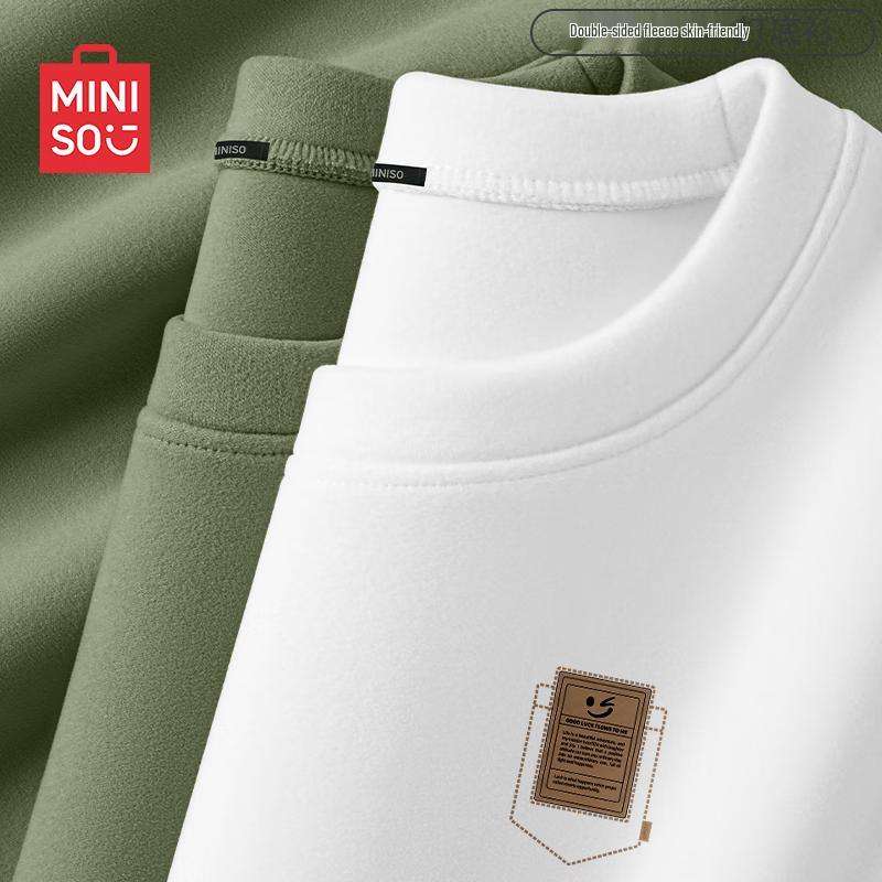 MINISO Мужская зимняя термофутболка с длинным рукавом, базовый слой