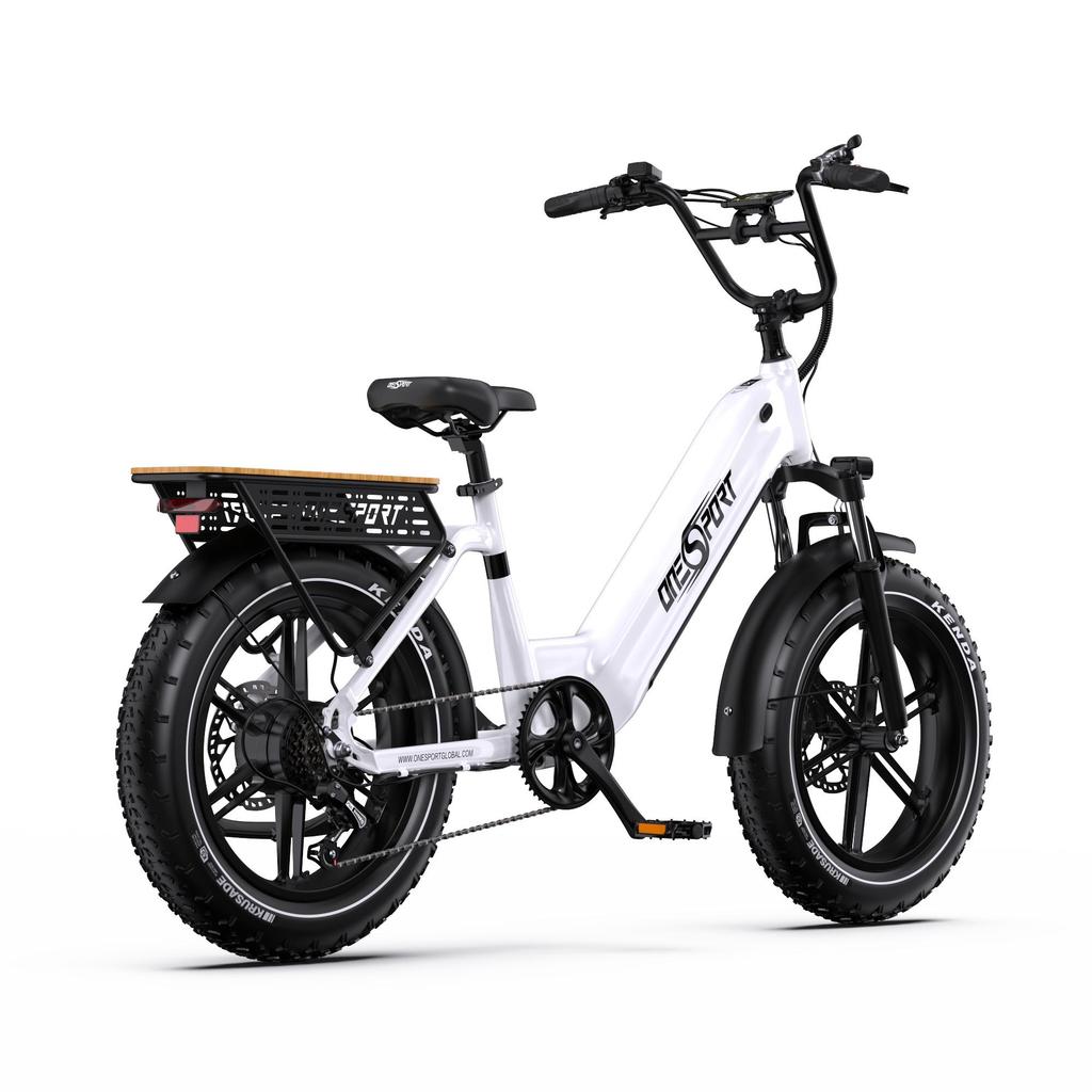 Electric bicycle ONESPORT OT08, 500W motor, 48V 18AH battery, top speed 25 km/h, cruising range 90km, 20*4.0 inch tires