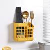 Cooking Utensil Rest Kitchen Organizer and Storage with Drainage Holes Kitchen Fork Spoon Holders 2 Cells Fork Cutter Rest Stand