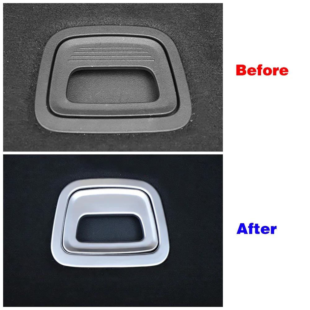 For Mercedes Benz E Class W213 2016 2020 Car Trunk Spare Tire Storage Handle Switch Frame Cover Trim Sequins Decoration Sticker