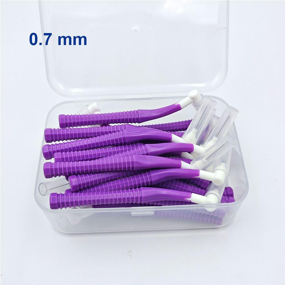 Interchangeable Interdental Brush Cleaning Between Teeth Oral Care Replaceable Orthodontic Toothpicks L Shape Tooth Floss