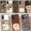 Brown Cartoon Cute Bear For Redmi Note 12 Pro Plus Cover For Redmi Note 10 8 9 11 Pro 12S 11S 10S 9S 9C 10C 12C Case