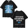 Billie Tee Blue Eyes Hit Me Hard and Soft T Shirt Men’s Women Oversized 100% Cotton Short Sleeve Summer Print Unisex Tops