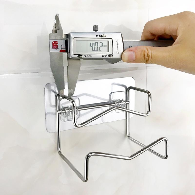 Kaiwang Stainless Steel Nail-Free Bathroom Hook - Multifunctional Seamless Wall-Hanging Washbasin Rack