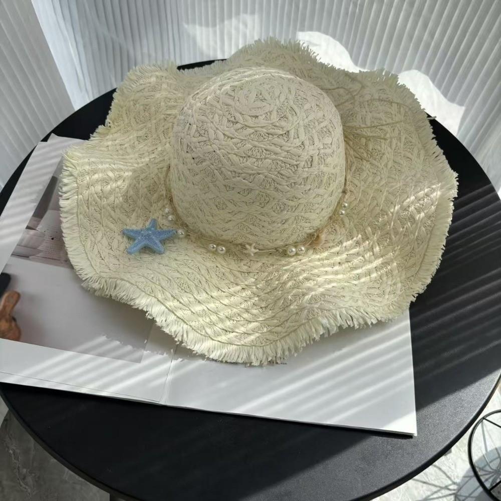 Hand Woven Raffia Straw Hat Wide Brim Beach Sun Hat New Wide Brim Sun Hat Beach