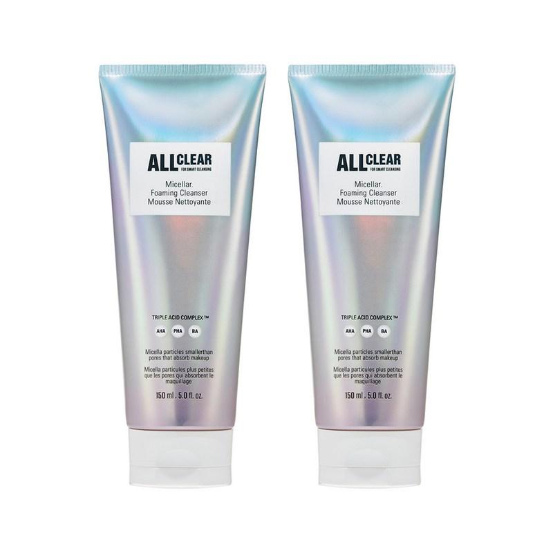 The Face Shop All Clear Micellar Cleansing Foam, 150ml, 2 pcs