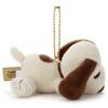 Peanuts Cacao Suyasuya Friend Ball Chain Mascot Snoopy плюшевая игрушка ширина приблизительно 12 см (Белый и молочный)