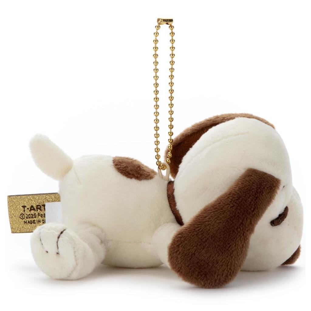 Peanuts Cacao Suyasuya Friend Ball Chain Mascot Snoopy плюшевая игрушка ширина приблизительно 12 см (Белый и молочный)