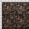 oneOone Cotton Flex Brown Fabric Asian Japanese Pattern Sewing Fabric By The Yard Printed Diy Clothing Sewing Supplies 40 Inch