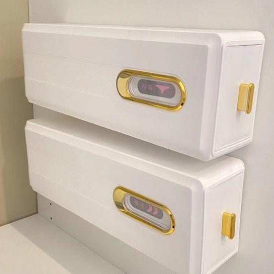 Органайзер для носков и бюстгальтеров, коробка с несколькими отделениями, легко устанавливается, настенный, самоклеящийся, ящик для хранения нижнего белья, выдвижной органайзер для шкафа