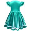 Princess Rosalina Kids Dress Flutter Sleeve with Crown & Wand