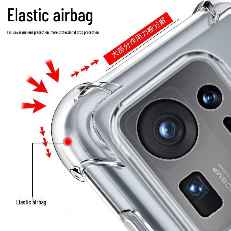 Прозрачный мягкий чехол для телефона Kalai'ao с подушками безопасности и защитой от падений