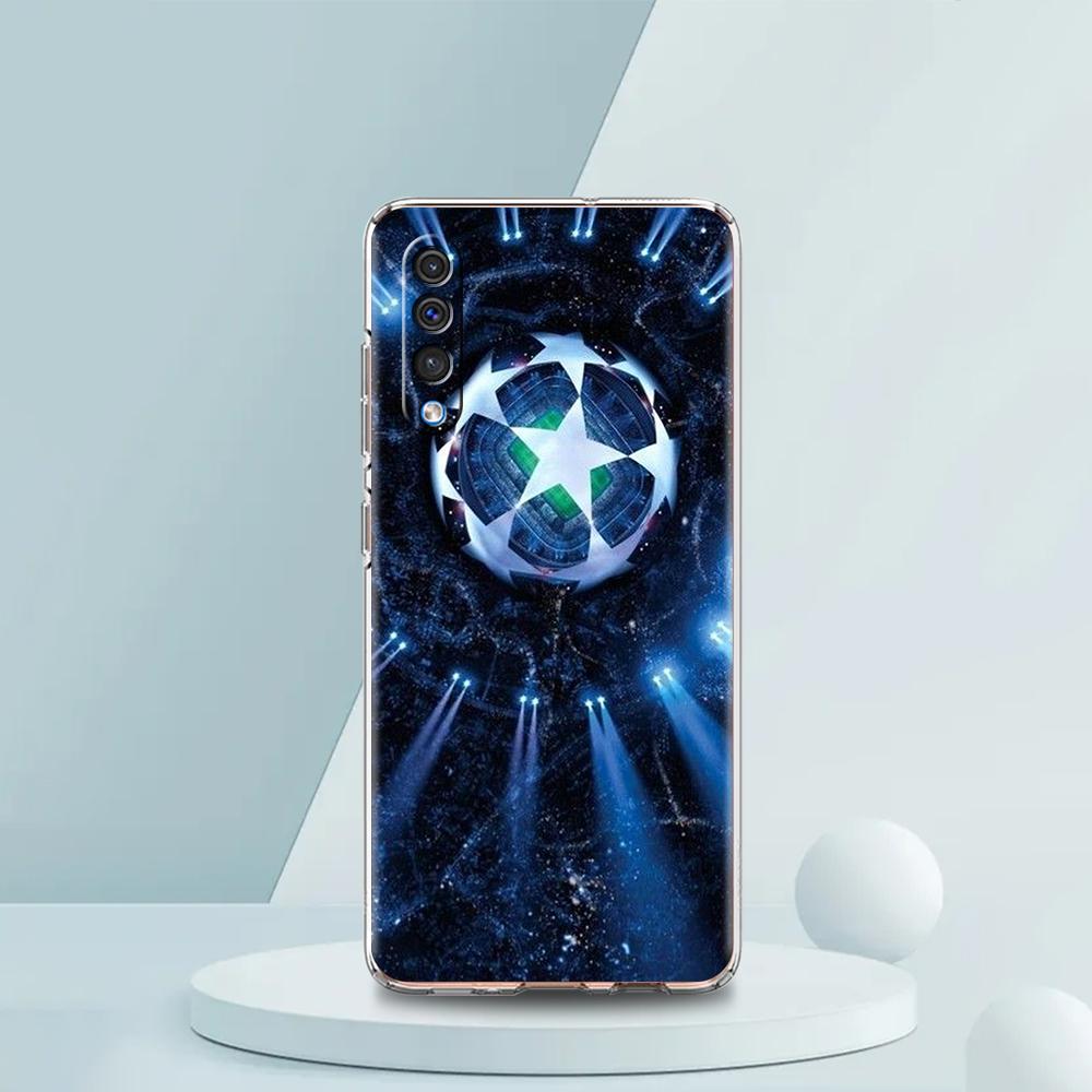 Прозрачный чехол для телефона для Samsung Galaxy A16 A14 A12 A22 A24 A42 A06 A20 A30 A40 Мягкая TPU крышка с рисунком Футбол Футбол Футбол