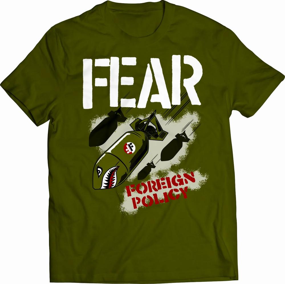 NEW FEAR Band FOREIGN POLICY Cotton Green S-5XL Short Sleeve T Shirt TT586 Unisex T-Shirt Graphic Tee