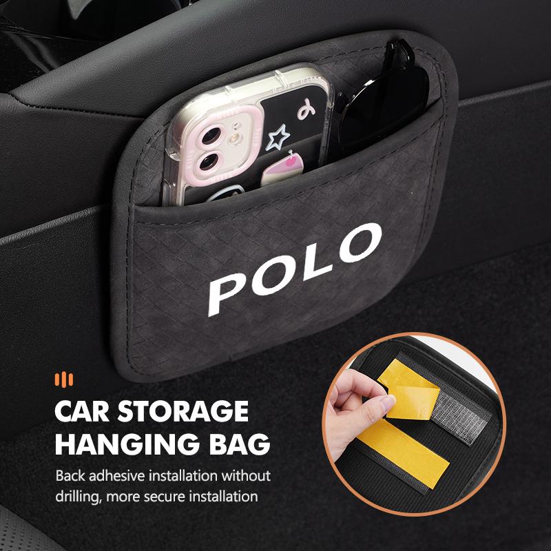 W128W127Для автомобиля Volkswagen VW Подвесная сумка для хранения телефона, ключей, карты, кошелек, карман Tiguan CC Jetta Polo Golf 4 5 6 Passat B5 B6 B7 CC