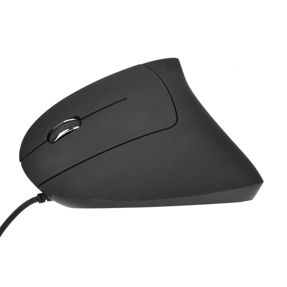 Проводная USB-мышь для левой руки, вертикальная, эргономичная игровая мышь, здоровая мышь для запястья