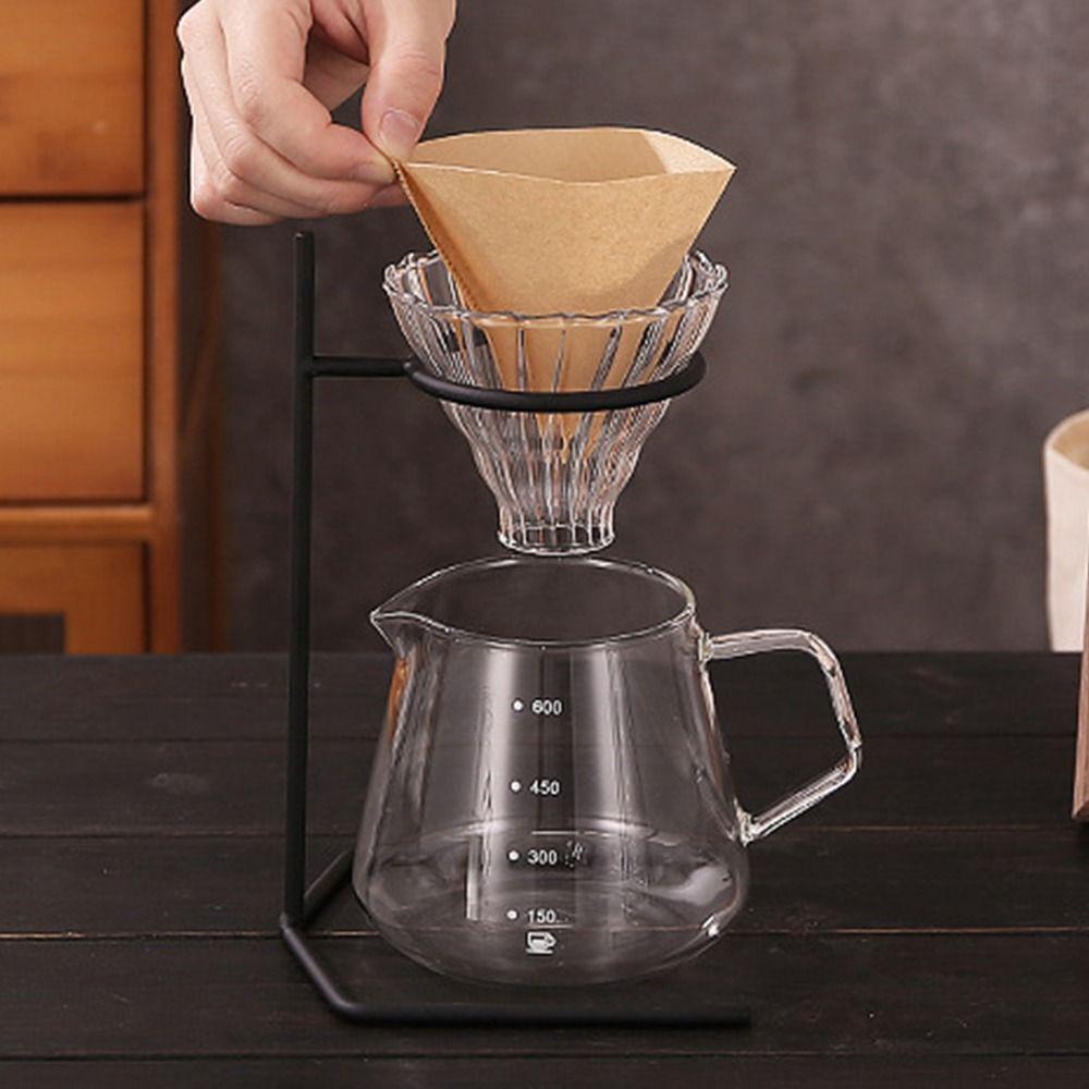 Black Coffee Filter Paper Rack Iron Hand Made Coffee Rack Coffee Filter Cup Holder Indoor Outdoor