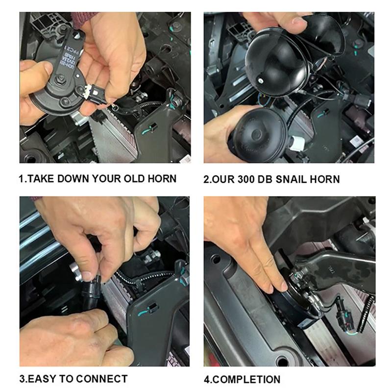 12V 110DB Супер громкий гудок поезда Водонепроницаемый Мотоцикл Автомобиль Грузовик Внедорожник Лодка Красный