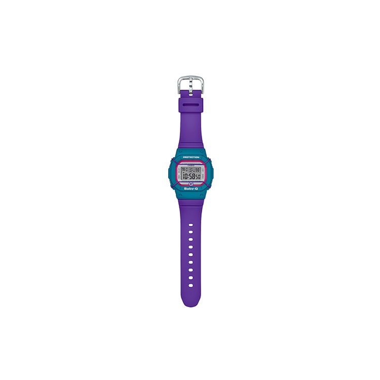 Casio Baby-G 25-й юбилей Классические квадратные часы с ЖК-дисплеем Спортивные Водонепроницаемые Кварцевый механизм Ремешок из смолы Женские часы Серый BGD-525F-6