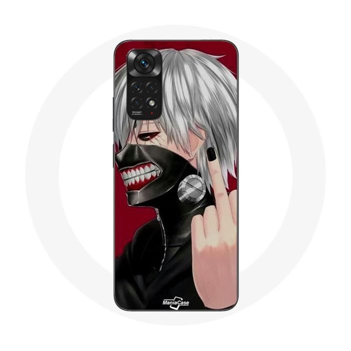 Coque pour Xiaomi Redmi Note 11S Tokyo Ghoul Kaneki Ken Masque Anime doigt