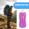 Collapsible Water Bottle 480ml BPA Free Reusable Water Pouch Hiking Camping Travel Sports Folding Water Bag Portable Leak-Proof