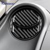 Для Toyota Yaris 2006 2007 2008 2009 2010 2011 Настоящая Мягкая Наклейка из Углеродного Волокна LHD RHD Отделка Вентиляционного Отверстия Панели Приборов Автомобиля