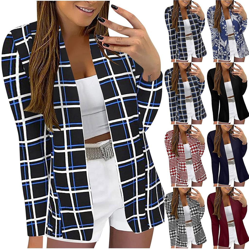 Women's Fashion Casual Solid Color Cardigan Cardigan Formal Long Sleeve Jacket