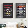 Классический гоночный автомобиль LE MANS, постер с принтом на холсте, картина для домашнего декора, Настенная картина для гостиной, офиса, безрамное Cuadros, без рамки