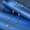 Anziw 2mm Moissanite Pendant Necklace for Women 925 Silver Four Clover Flower Clavicle Necklaces Charm Valentine Gift 2025 Trend