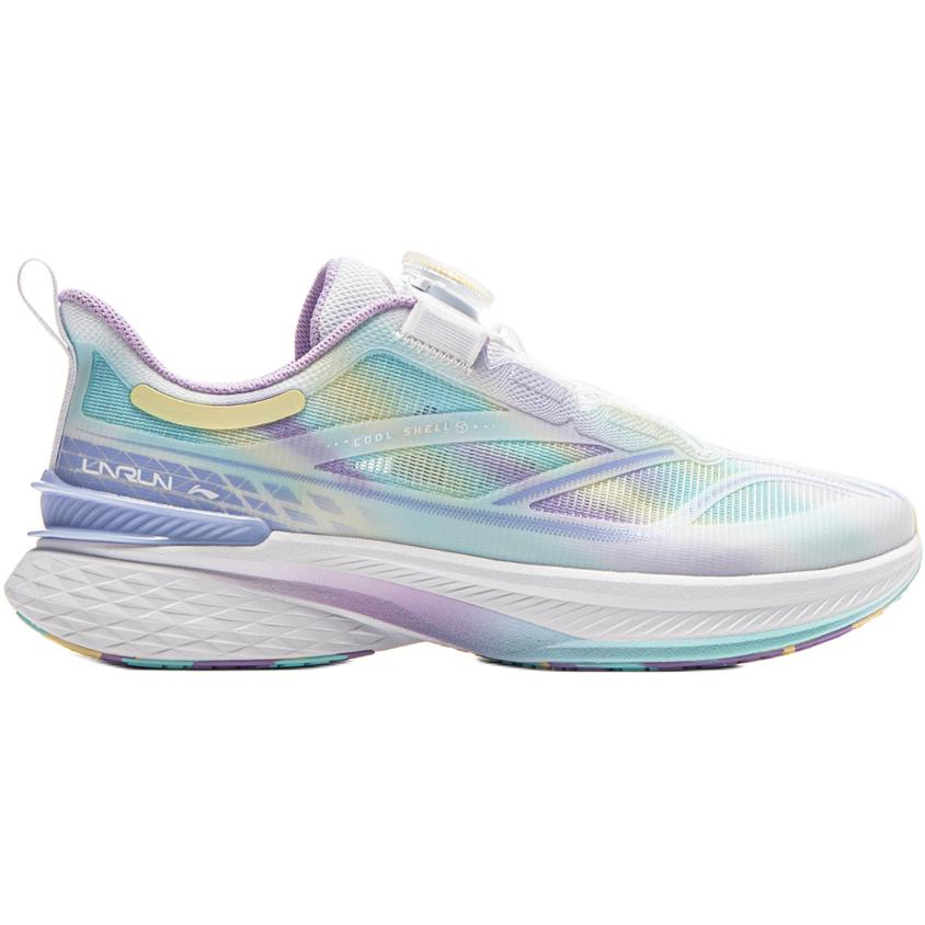 Детские кроссовки для бега Li Ning Удобные Мягкие Нескользящие Износостойкие Низкие Унисекс-кроссовки Стандартный-Белый Снежно-Фиолетовый Карандашно-Желтый YKFV044-4