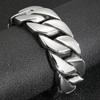 Мощный тяжелый металл шириной 31 мм, большой толстый браслет с кубинской цепочкой для мужчин, массивные мужские ювелирные браслеты из нержавеющей стали на руках