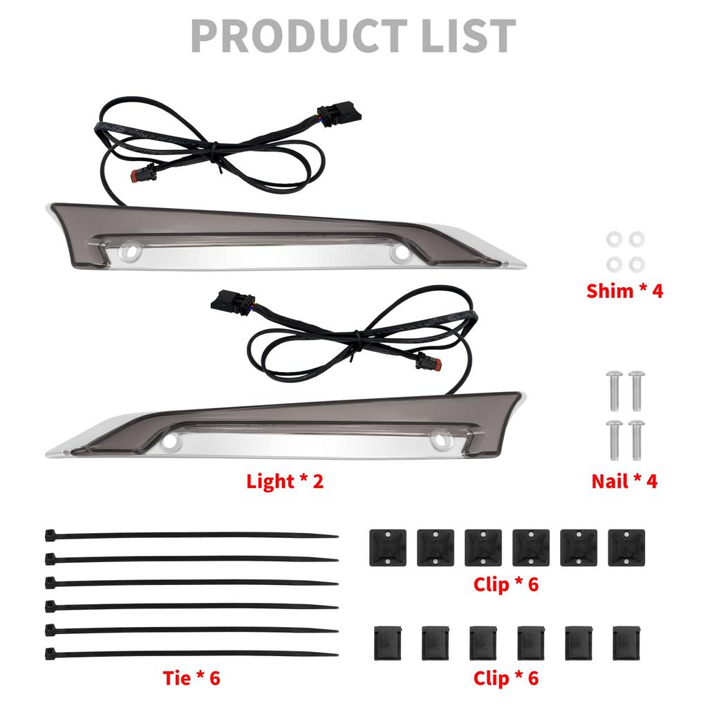 HDBUBALUS Светодиодный фонарь для отделки лобового стекла мотоцикла, индикатор освещения, фары, янтарные указатели поворота, белые дневные ходовые огни для Harley