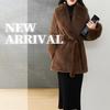 Women's Faux Fur Coats Winter Faux Fox Fur Collar Coat Plus Size Mid-length Slim Fit Fur Coat