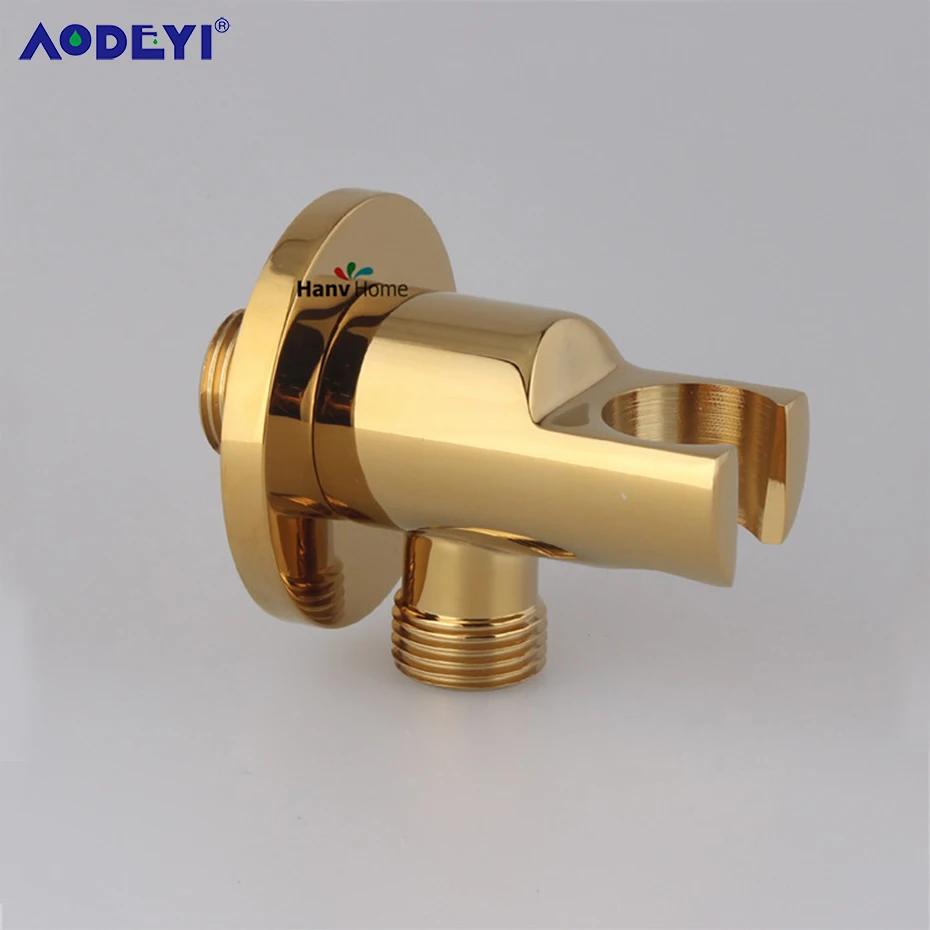 Gold Brass Bathroom Hand Held Bidet  Sprayer Faucet  Spray Gun & Holder Hose Conector &1.5m Shower Hose