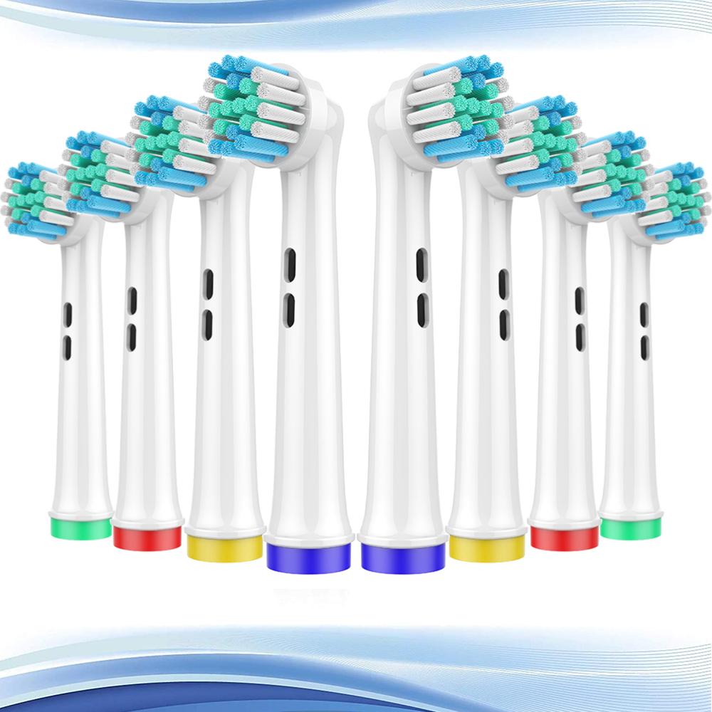8 шт. сменных насадок для зубной щетки, совместимых с зубной щеткой Oral B