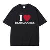 I Love Beabadoobee Graphic Print T-shirt Summer Men Women Fashion Casual Pure Cotton Short Sleeve Male Hip Hop Oversized Tshirt