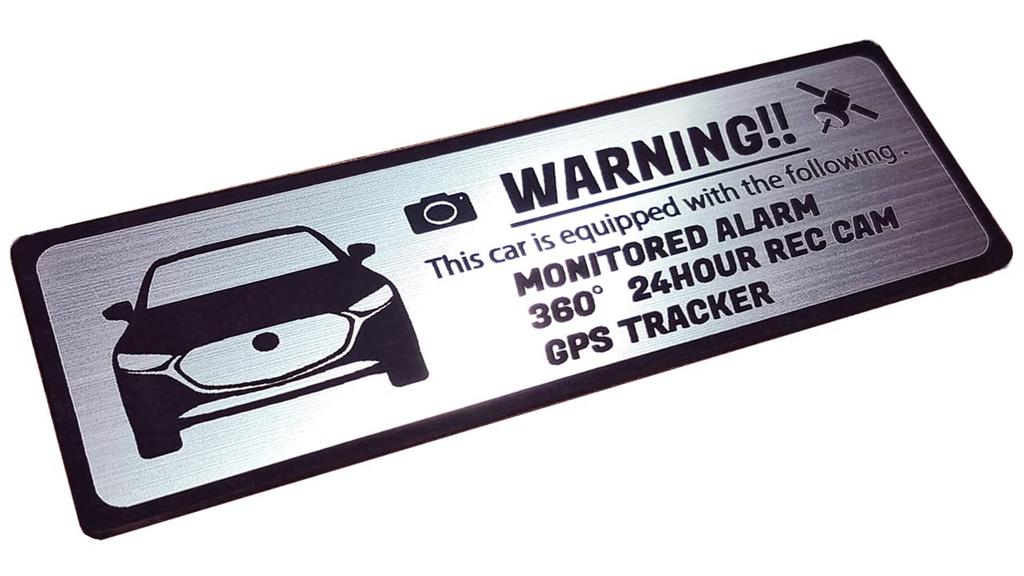 Honami Works Эмблема безопасности MAZDA3 Видеорегистратор для наблюдения GPS-трекер Наклейка 24 часа